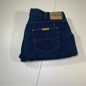 Vintage Prison Blues Jeans Mens Size 40X28 Blue Denim Relaxed Fit Made In USA